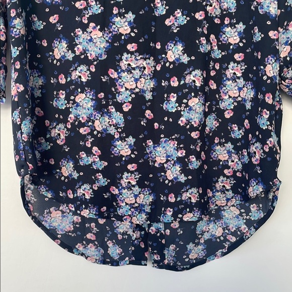 Pink Republic Blue and Pink Floral Blouse Small - Picture 7 of 16